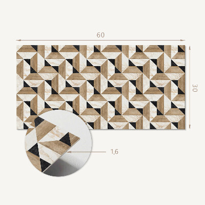 Pvc wall panel Geometric triangle pattern