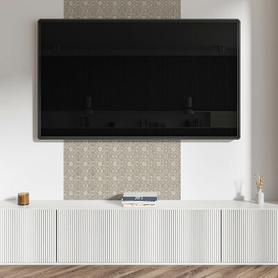 Square wall panel Mosaic pattern with circles
