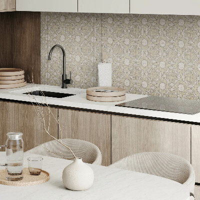 Square wall panel Mosaic pattern with circles