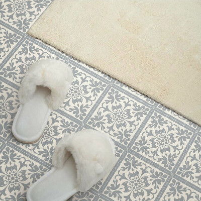 Pvc wall panel Floral pattern on tiles