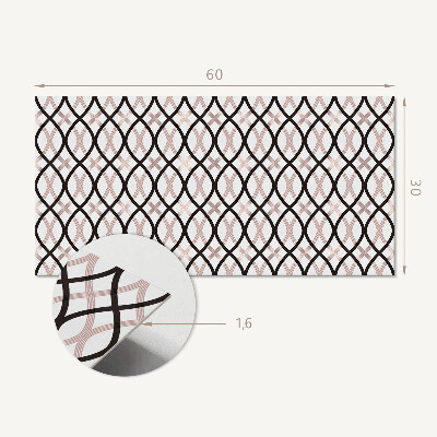 Pvc wall panel Wavy Line Pattern