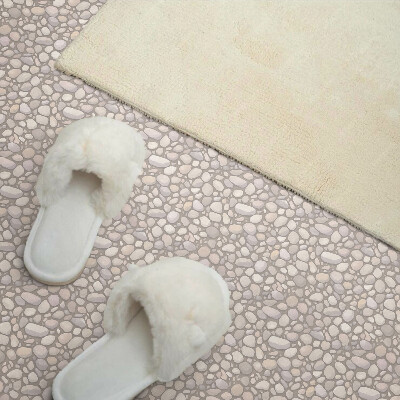 Pvc wall panel Pattern of stones on the ground