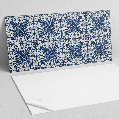 Square tv wall panel Floral pattern on the background