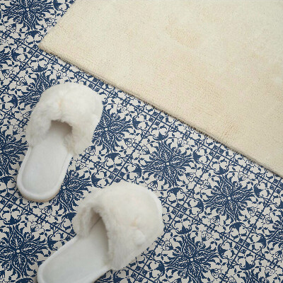 Square tv wall panel Floral pattern on the background