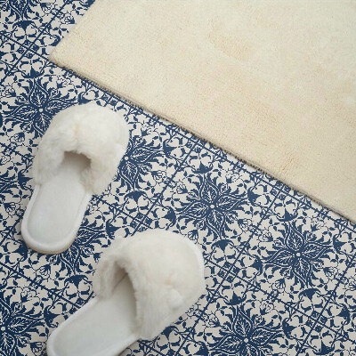 Square tv wall panel Floral pattern on the background