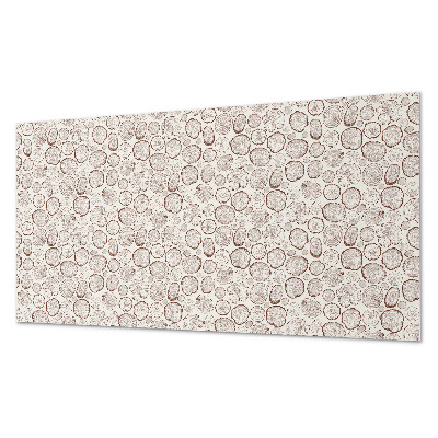 Square wall panel Round Jars Pattern
