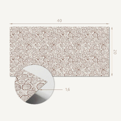Square wall panel Round Jars Pattern