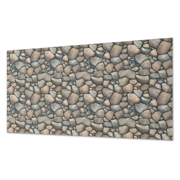 Square tv wall panel Pebble texture pattern