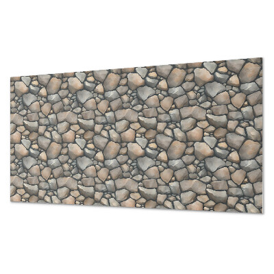 Square tv wall panel Pebble texture pattern