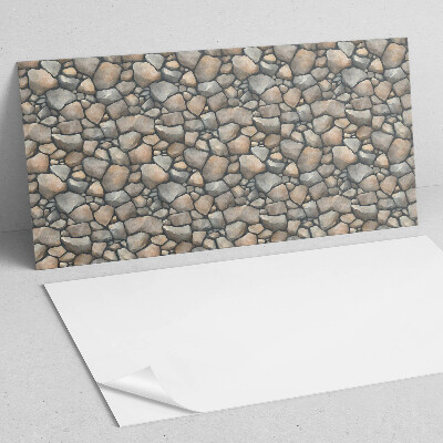 Square tv wall panel Pebble texture pattern