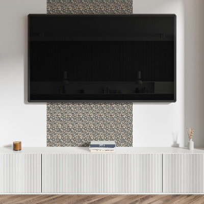 Square tv wall panel Pebble texture pattern