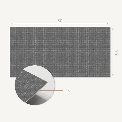 Square wall panel Geometric line pattern