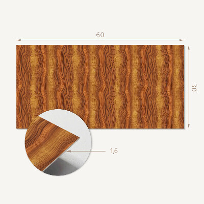 Square tv wall panel Wood imitation pattern
