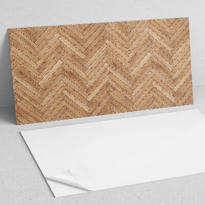 Square wall panel Herringbone board pattern