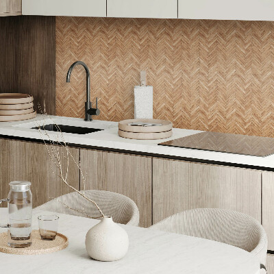 Square wall panel Herringbone board pattern