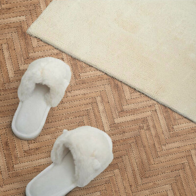 Square wall panel Herringbone board pattern