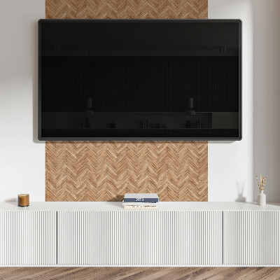 Square wall panel Herringbone board pattern