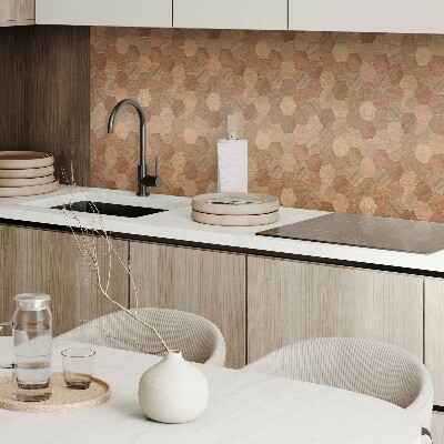 Square tv wall panel Hexagonal Tile Pattern