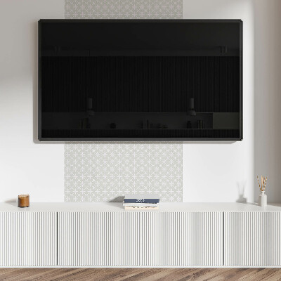 Square wall panel Floral pattern in mesh