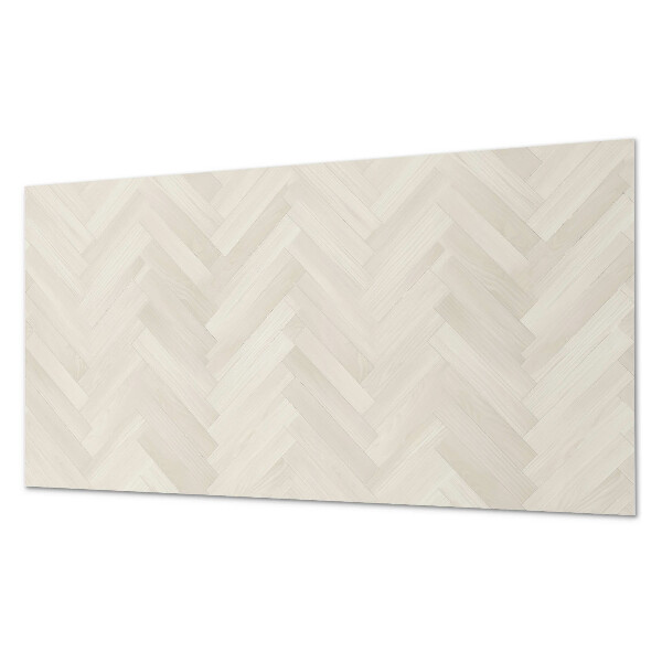 Square tv wall panel Herringbone pattern in wood
