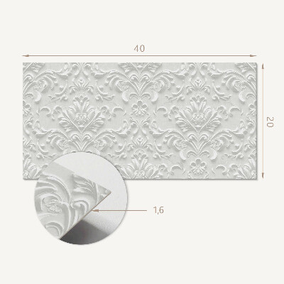Square tv wall panel Elegant relief pattern
