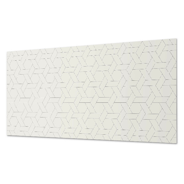 Square wall panel Geometric hexagonal pattern