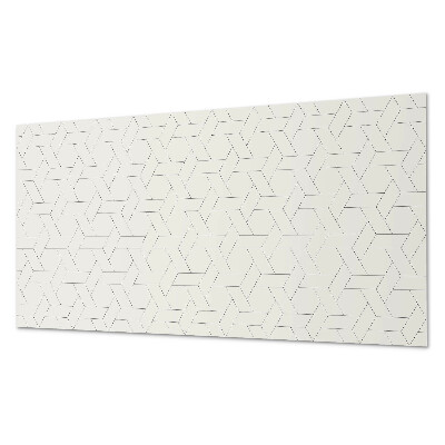 Square wall panel Geometric hexagonal pattern