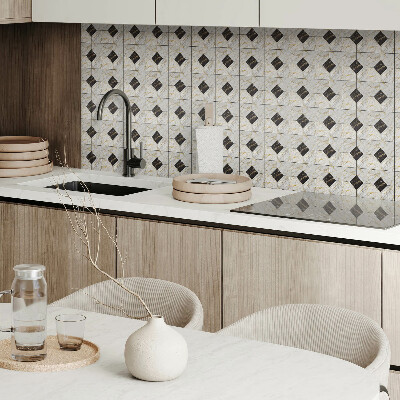 Square tv wall panel Elegant marble pattern