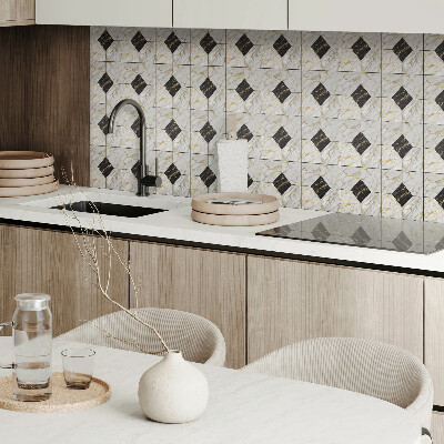 Square tv wall panel Elegant marble pattern