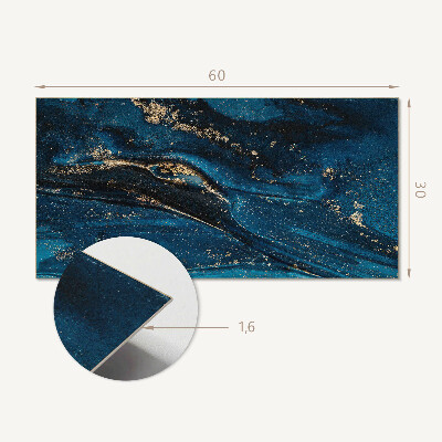 Square tv wall panel Abstract pattern with waves