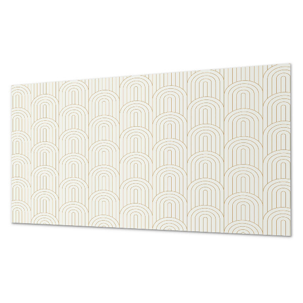 Square wall panel Pattern of arcs on the background