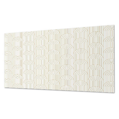 Square wall panel Pattern of arcs on the background