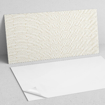Square wall panel Pattern of arcs on the background