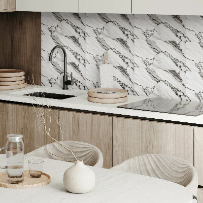 Square wall panel Veined marble pattern