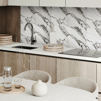 Square wall panel Veined marble pattern