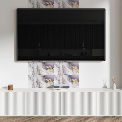 Square wall panel Abstract vein pattern