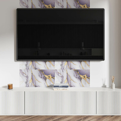 Square wall panel Abstract vein pattern