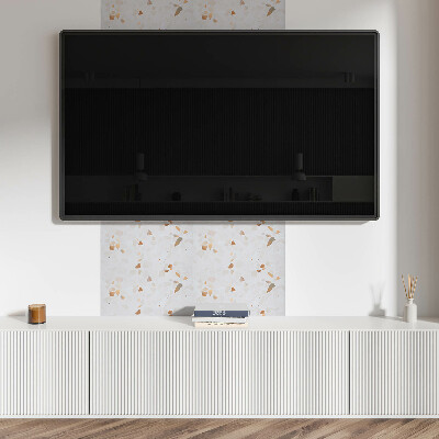 Square wall panel Pattern with stone fragments