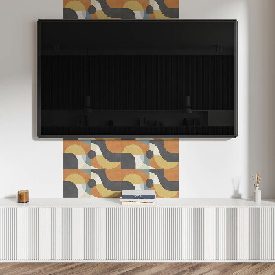 Pvc wall panel Abstract shapes and lines