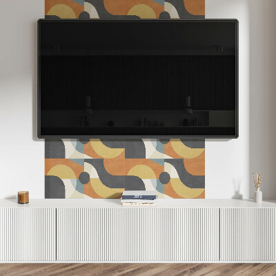 Pvc wall panel Abstract shapes and lines