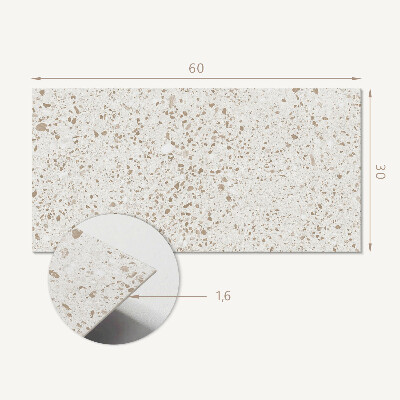 Square tv wall panel Pattern with small stones