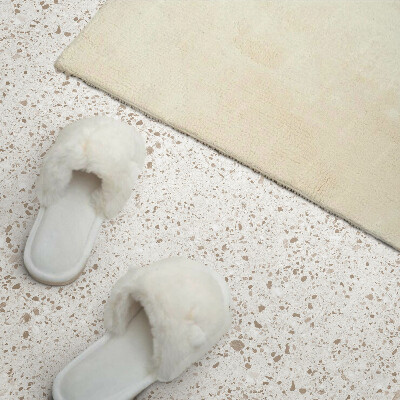 Square tv wall panel Pattern with small stones