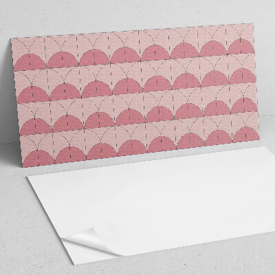 Square wall panel Geometric semicircles in the arrangement