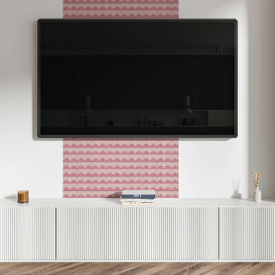 Square wall panel Geometric semicircles in the arrangement