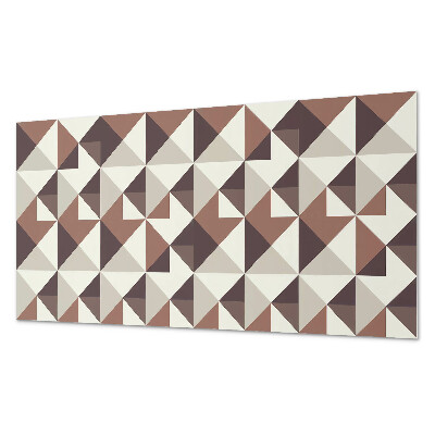 Square wall panel Geometric pattern with triangles