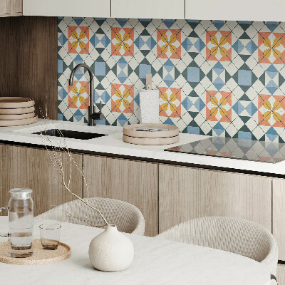 Pvc wall panel Geometric floral pattern