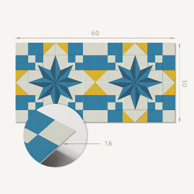 Pvc wall panel Geometric star pattern