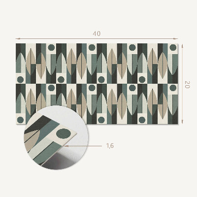 Square wall panel Abstract geometric pattern