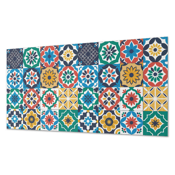 Square wall panel Mosaic patterns in the layout