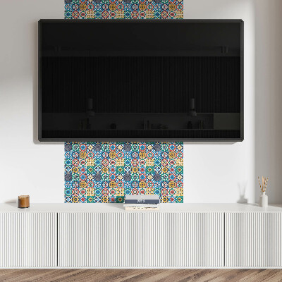 Square wall panel Mosaic patterns in the layout
